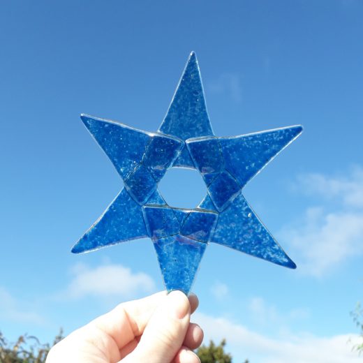 3 x Fused Glass Stars - Image 10