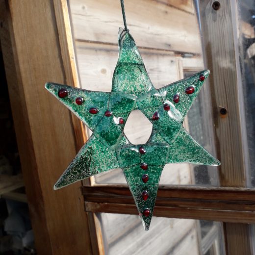 3 x Fused Glass Stars - Image 7
