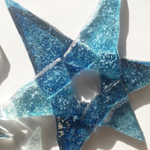 3 x Fused Glass Stars - Image 2